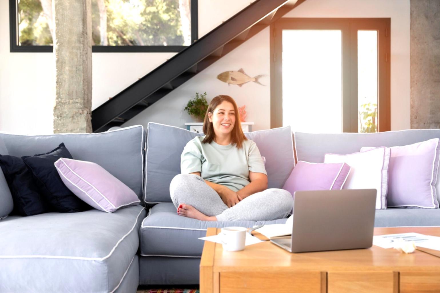 Financial planning workspace with documents and calculator